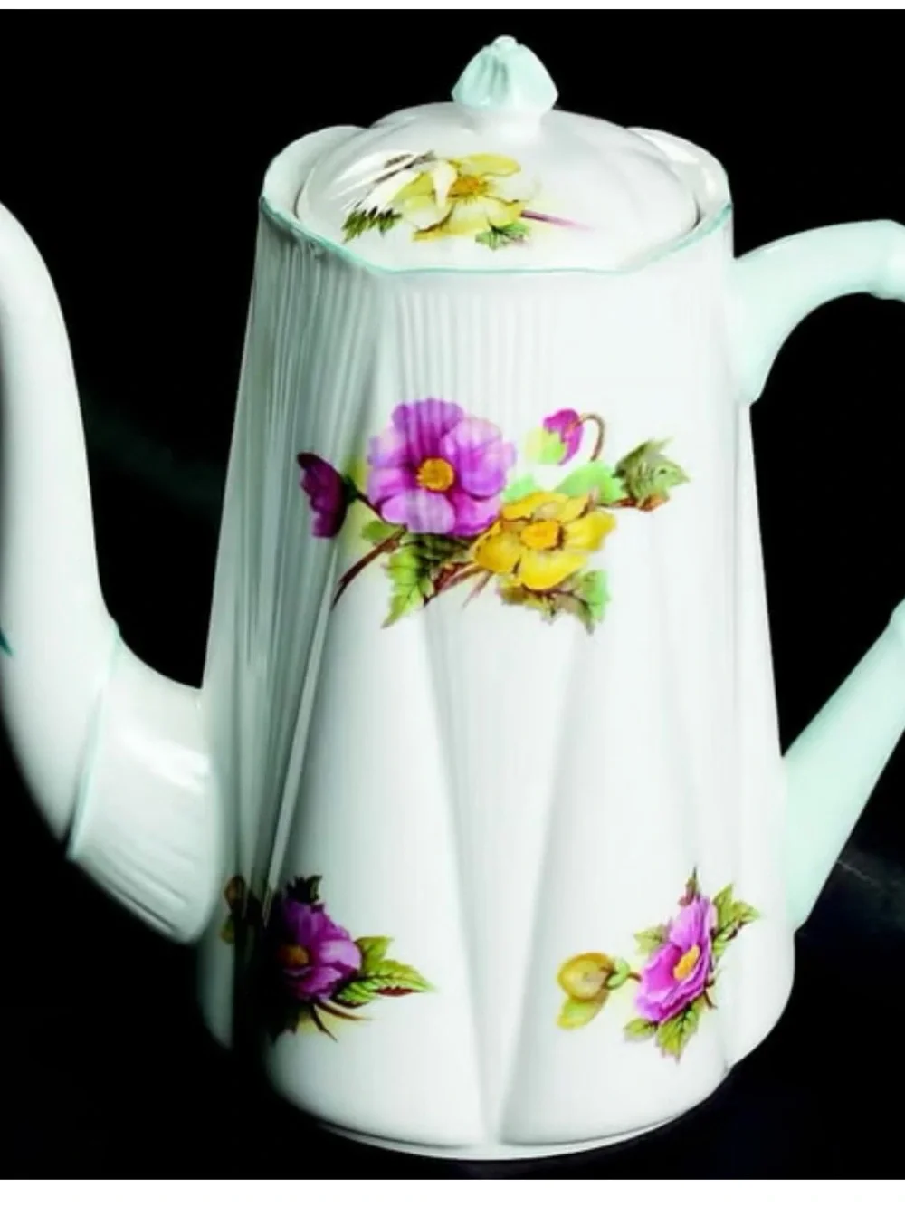 Shelley Begonia Floral fine china Tea Set made in England